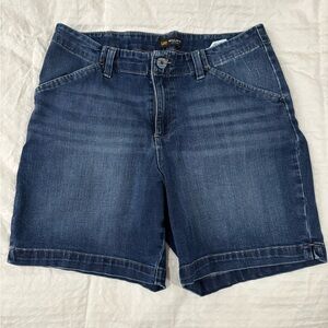 Lee Women's Navy Blue Denim Bermuda Shorts